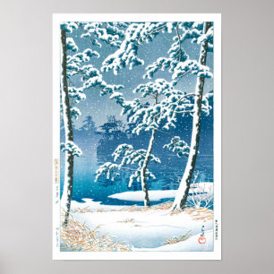 ukiyoe - hasui - No.13 Senzoku Pond - Poster