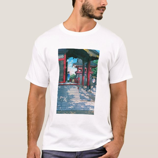 ukiyoe - hasui - No.18 Meguro Fudo Temple - T Shirt (Framsida)