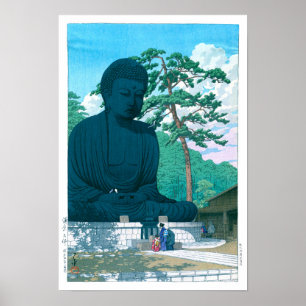 ukiyoe - hasui - No.1 Kamakuras Underbarare Buddha Poster