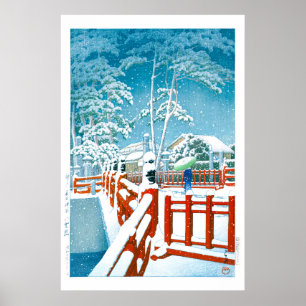 ukiyoe - hasui - No.24 Yakumo Bridge the Nagata .. Poster