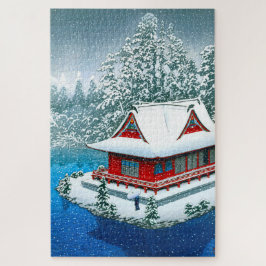 ukiyoe - hasui - No.26 Snö vid Inokashira Park - Pussel