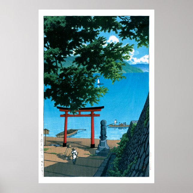 ukiyoe - hasui - No.32 Chuzenji, Utagahama - Poster (Framsidan)