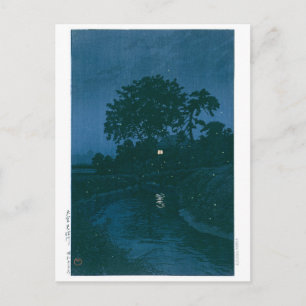 ukiyoe - hasui - No.45 Minuma River at Omiya - Vykort