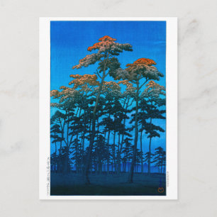 Ukiyoe - hasui - No.46 Hikawa Park in Omiya - Vykort