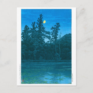 ukiyoe - hasui - No.6 Sanpoji Pond (Shakujii) - Vykort