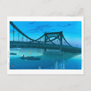 ukiyoe - hasui - Nr 11 Kiyosu Bridge - Vykort
