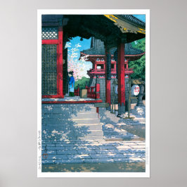 ukiyoe - hasui - nr 18 Meguro Fudo-tempel - Poster