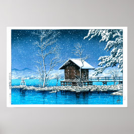ukiyoe - hasui - nr 28 Kansanomiya-helgedomen vid… Poster