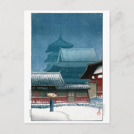 ukiyoe - hasui - nr 31 Tennoji-templet i Osaka - Vykort