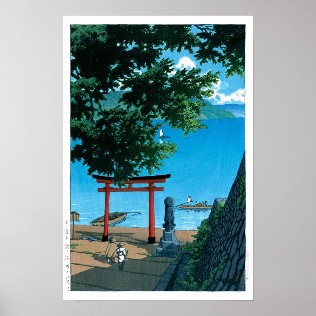 ukiyoe - hasui - nr 32 Chuzenji, Utagahama - Poster (Framsidan)