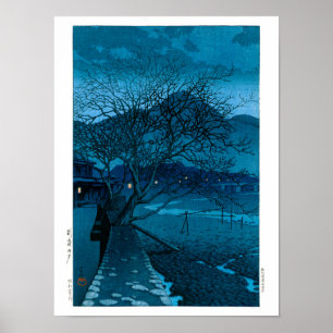 ukiyoe - hasui - nr 33 kvälling i Beppu - Poster