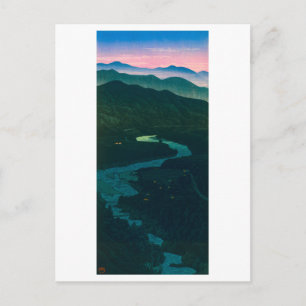 ukiyoe hasui nr 58 Etchūs Ioritani Pass Vykort