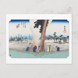 ukiyoe Hiroshige nr 29 Hamamatsu Vykort