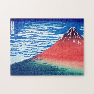 ukiyoe - Hokusai : No.33 Red Fuji - Pussel