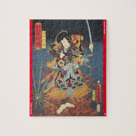 ukiyoe - Inuyama Dōsetsu - japansk trollkarl - Pussel