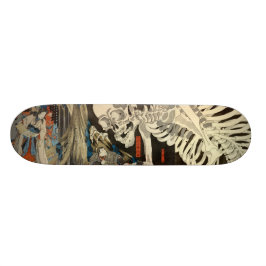 ukiyoe japan skateboard skull bräda 19,5 cm
