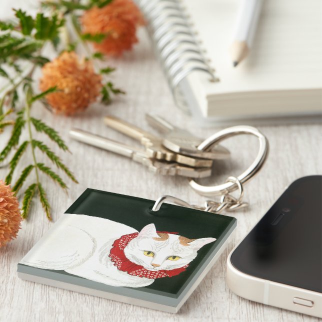 Ukiyoe [komei] 03 Vit katt (Högra Framsidan)