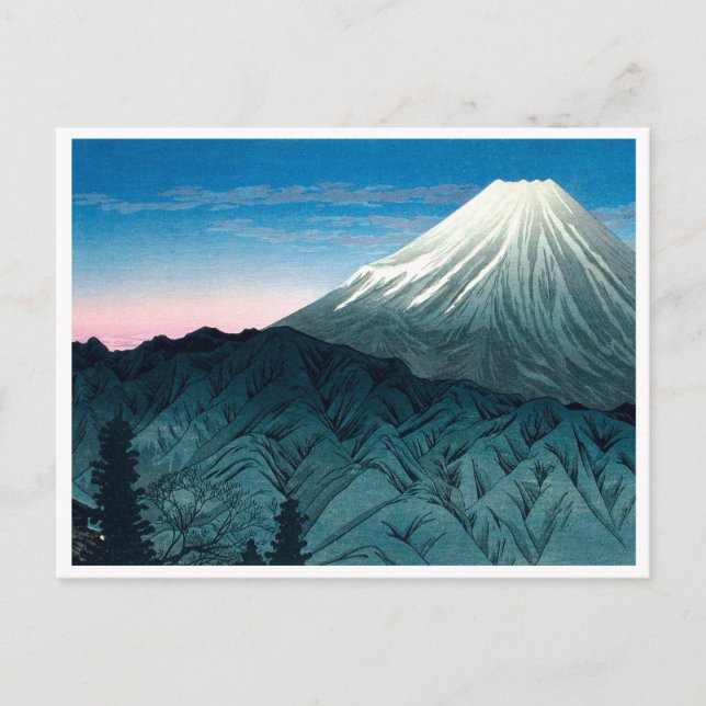 Ukiyoe [komei] 06 Fuji från Hakone Vykort (Framsida)