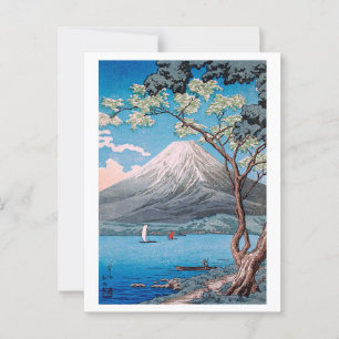 ukiyoe [komei] Mount Fuji från Sjö Yamanaka Vykort