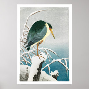 Ukiyoe [Koson] Svartkrökt nattöron ... (S) Poster
