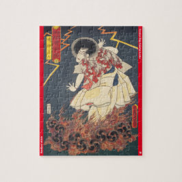 ukiyoe - Narukami shōnin - japansk magician - Pussel