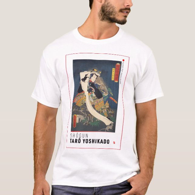ukiyoe - Shõgun Taro yoshikado - japansk magiker T Shirt (Framsida)