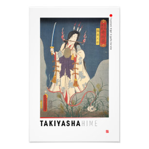 ukiyoe - Takiyasha hime - japansk magiker - Fototryck