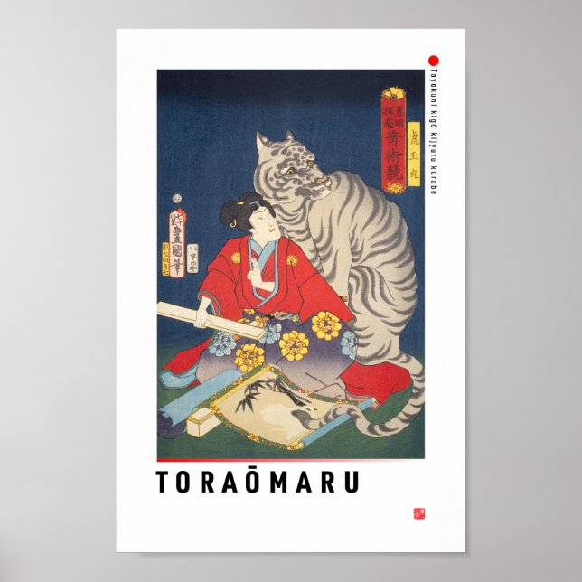 ukiyoe - Toraōmaru - Japansk magiker - Poster (Framsidan)