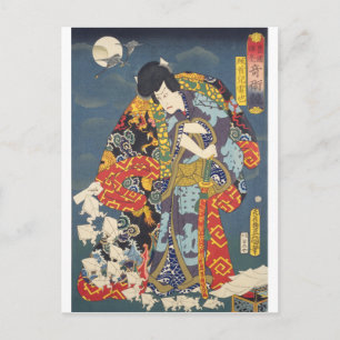 ukiyoe - Toyokuni - nr 01 Zokushu Jiraiya - Vykort
