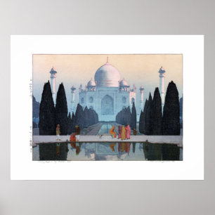 ukiyoe - Yoshida - 03 - Taj Mahal på morgonen Mist Poster