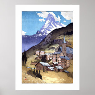 ukiyoe - Yoshida - 04 - Matterhorn - Poster