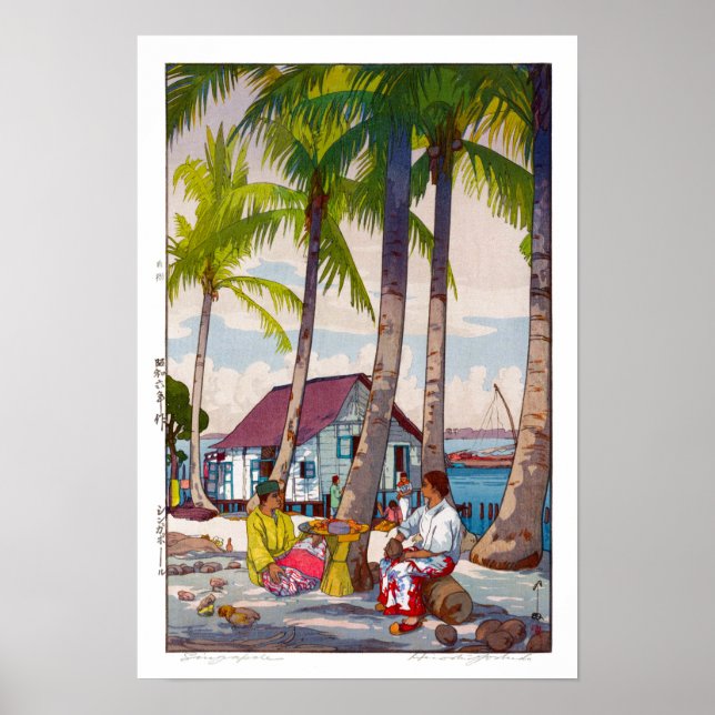 ukiyoe - Yoshida - 06 - Singapore - Poster (Framsidan)