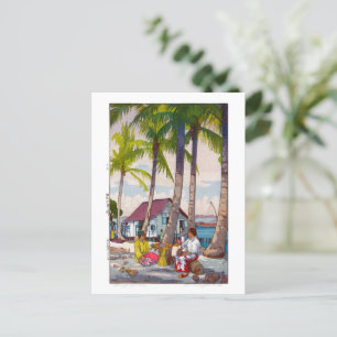 ukiyoe - Yoshida - 06 - Singapore - Vykort