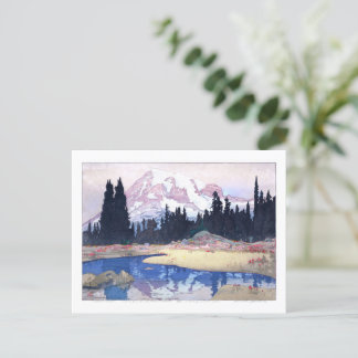ukiyoe - Yoshida - 07 - Mount Rainier - Vykort