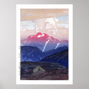ukiyoe - Yoshida - 10 - Morgon på Mt. Tsurugi - Poster