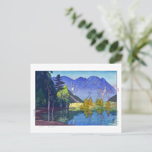 ukiyoe - Yoshida - 11 - Mt. Hodaka - Vykort (Stående Fram)