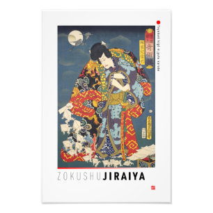 ukiyoe - Zokushu Jiraiya - japansk magiker - Fototryck