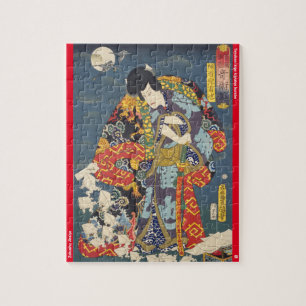 ukiyoe - Zokushu Jiraiya - japansk magiker - Pussel
