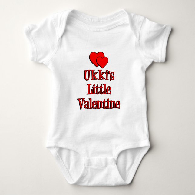 Ukkkis lilla Valentine Tee Shirt (Framsida)