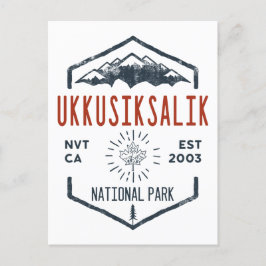 Ukkusiksalik National Park Canada Vintage Vykort