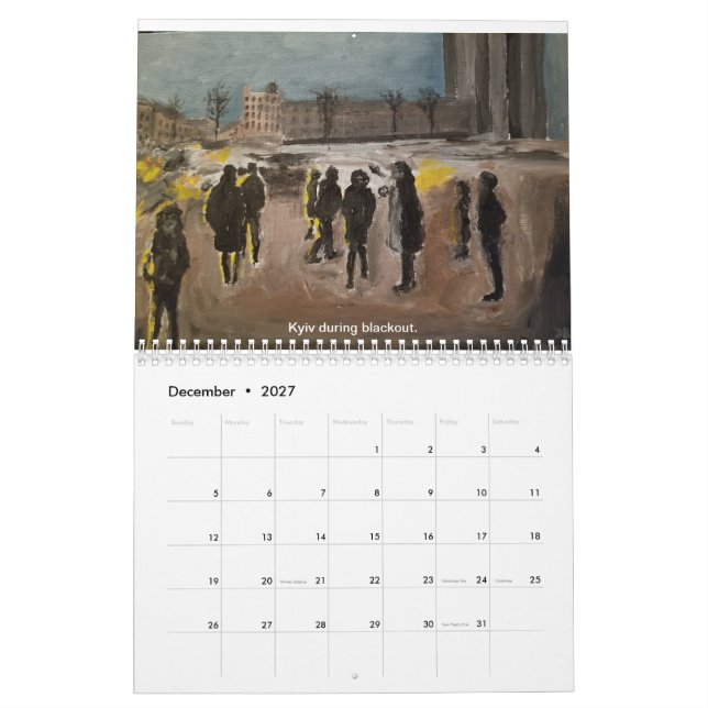 Ukraina 2026 Kalender (Dec 2027)