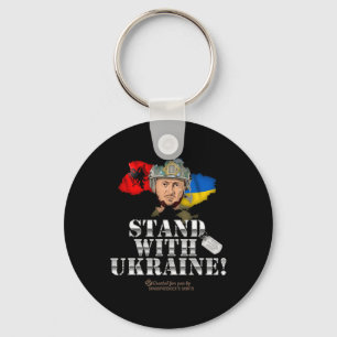 Ukraina Alnia Volodymyr Zelenskyj Stå Med Ukrai Nyckelring