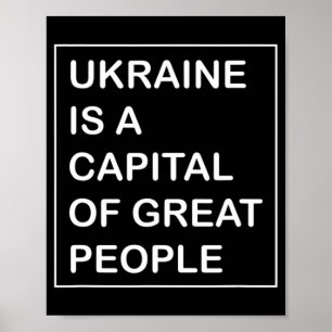 Ukraina är huvudstad för underbara folkpartiet Ukr Poster