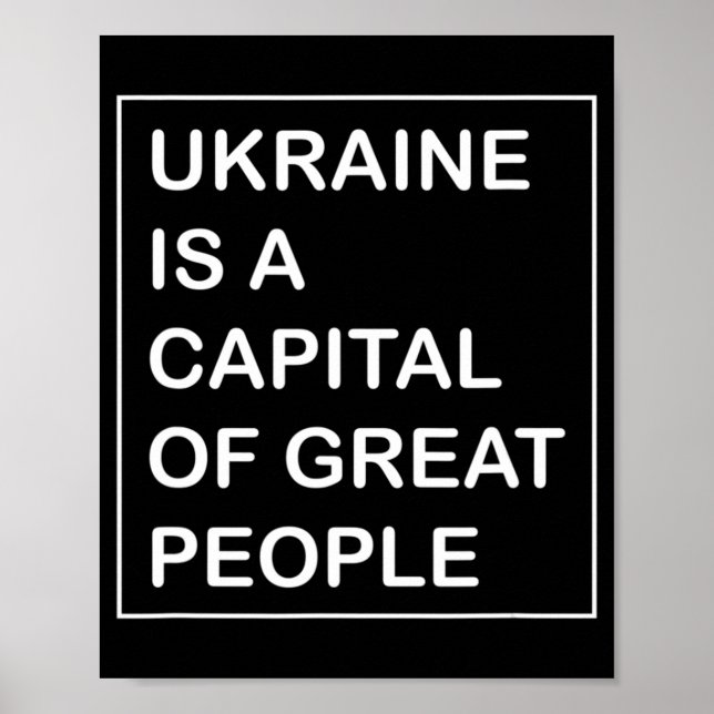 Ukraina är huvudstad för underbara folkpartiet Ukr Poster (Framsidan)