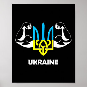 Ukraina Är Makt! Ukrainas Emblem. Treudd. 1  Poster
