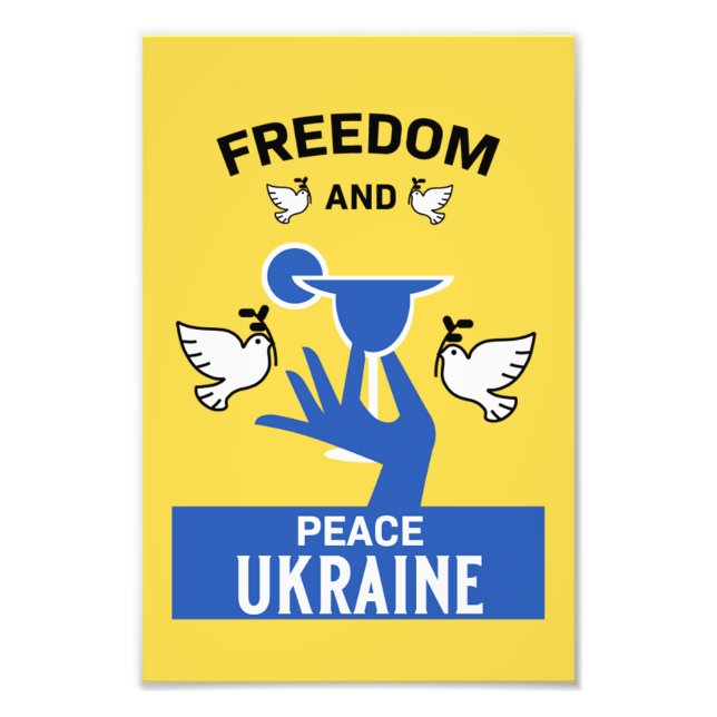 Ukraina avslutar Krig och fred Fototryck (Framsidan)