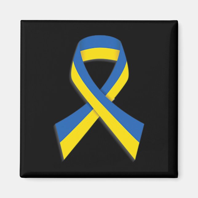 Ukraina Bandstöd Stark Ukraina Fred Ukrain Magnet (Framsidan)