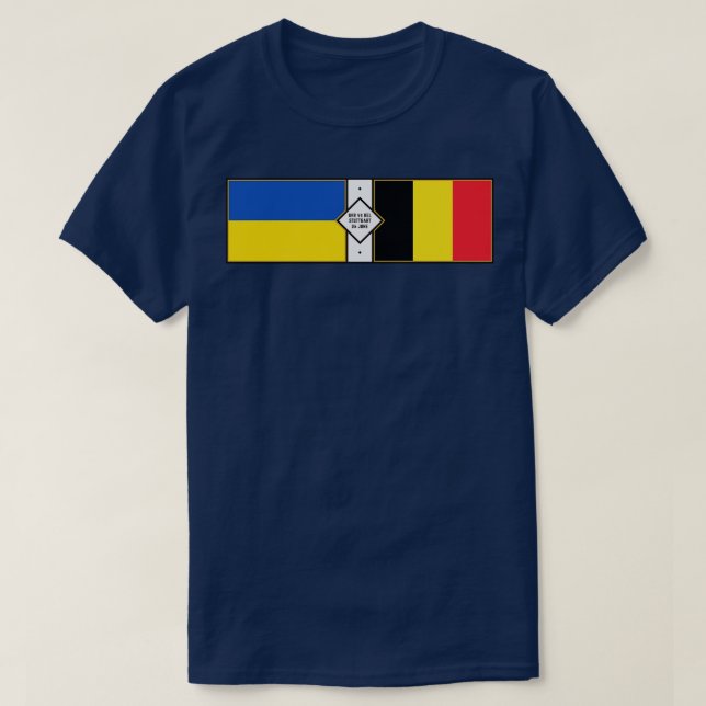 Ukraina Belgien EURO 2024 T Shirt (Design framsida)