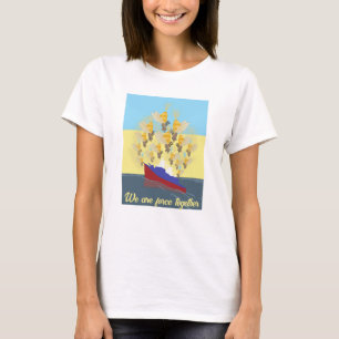 Ukraina "blå gult", färgstark T-Shirt