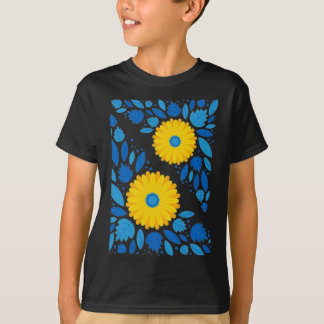 Ukraina Blå Och Gul Klistermärke T Shirt
